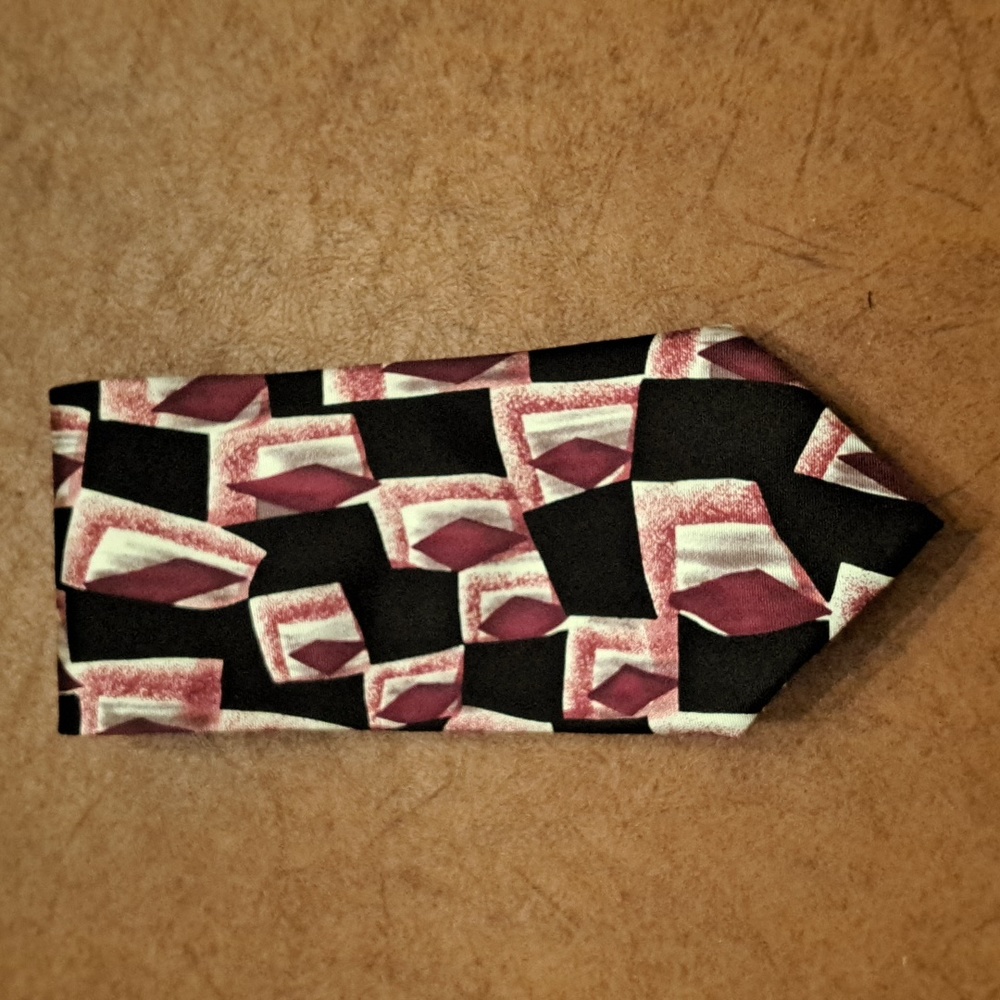 Contissima 100% Silk Men's Tie Red/Black 55"